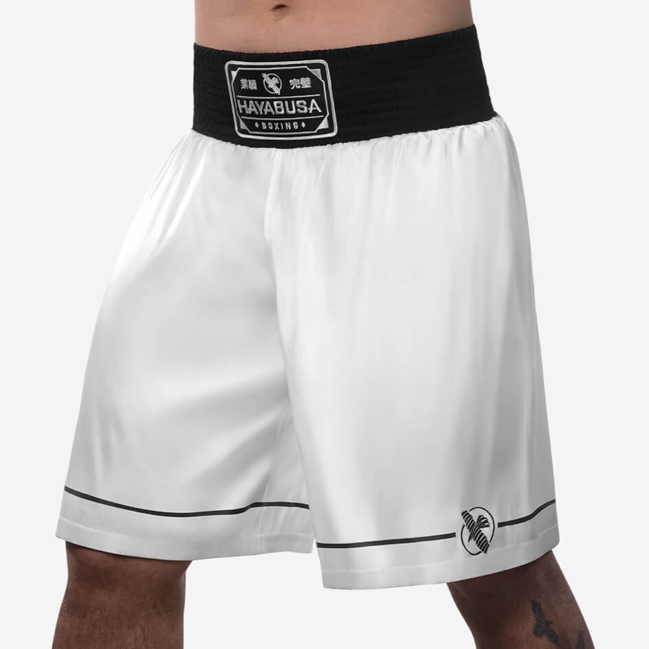 Hayabusa Pro Boxing Shorts - White
