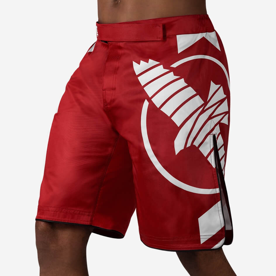 Hayabusa Icon Fight Shorts - Red / White
