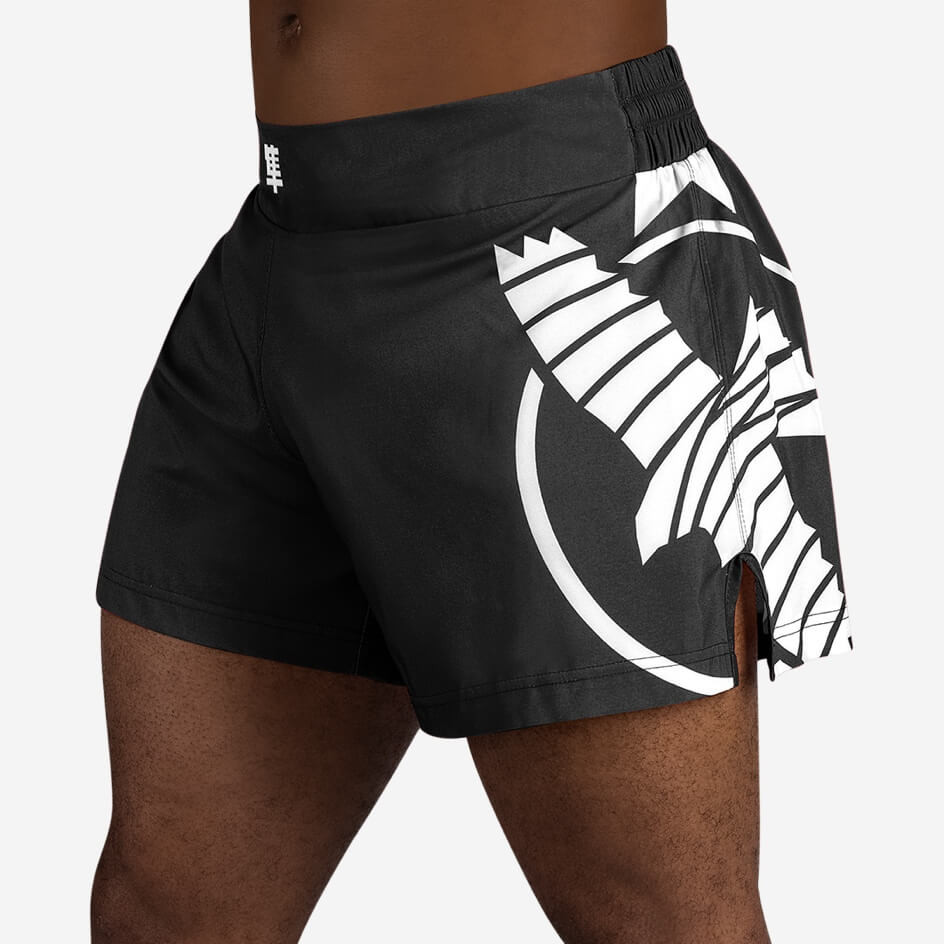 Hayabusa Icon Kickboxing Shorts - Black / White