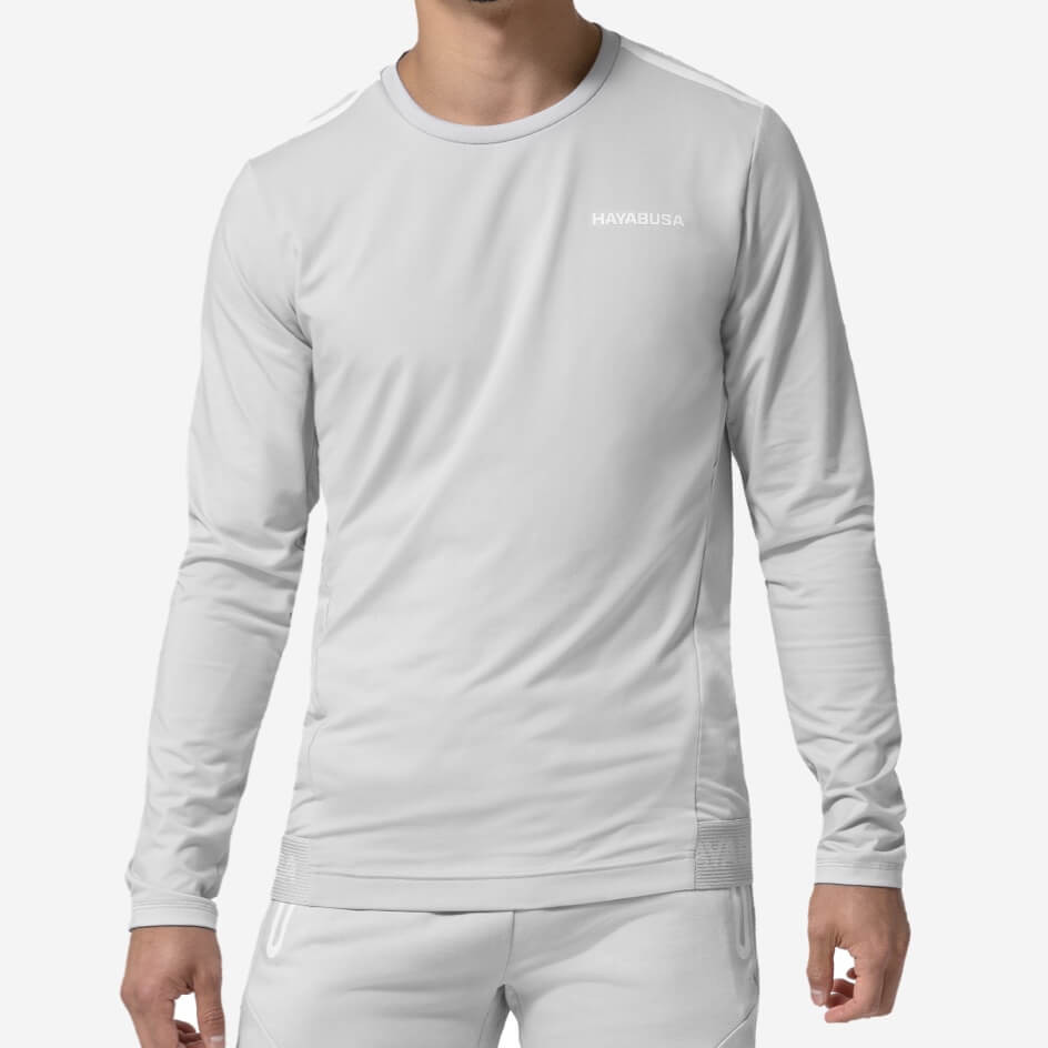 Hayabusa Men’s Long Sleeve Training Shirt - Light Grey