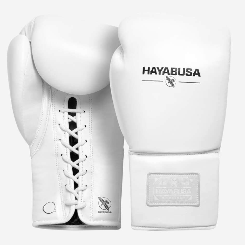 Hayabusa Pro Lace Boxing Gloves - White
