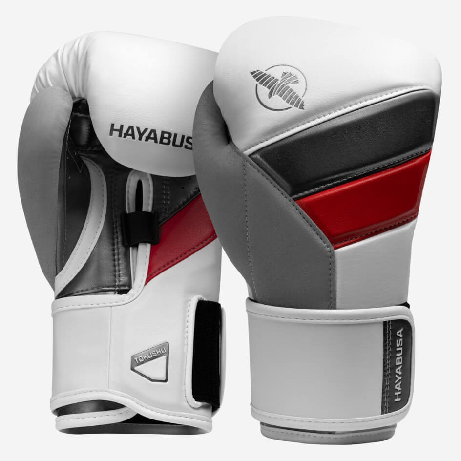 Hayabusa T3 Boxing Gloves - White / Red